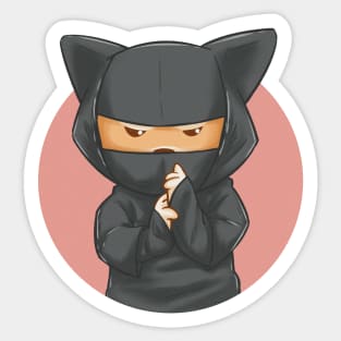 Shinja, the shiba inu ninja dog Sticker